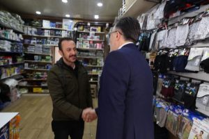 Mehmet Savran’dan esnaf ziyareti
