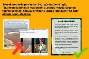 Siyanürlü toprak Fırat Nehri’ne mi aktı? Yanıt İletişim’den geldi…