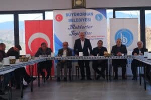 Bursa Büyükorhan’da Başkan Korkmaz muhtarlarla buluştu