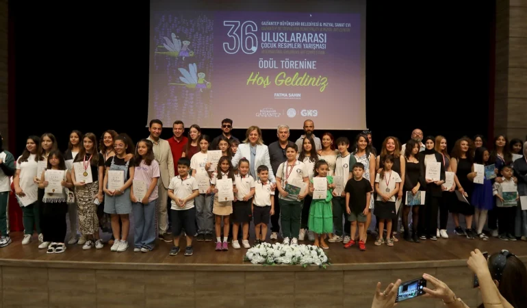 Uluslararası Çocuk Resimleri Yarışması'nda ödüller dağıtıldı