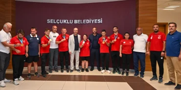 Konya Selçuklu'da özel sporcular ağırlandı